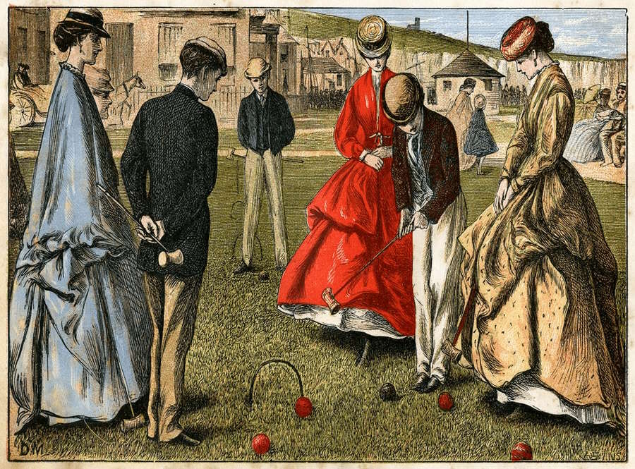 vintage croquet image
